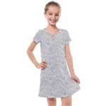 Light Grey Snake Kids  Cross Web Dress