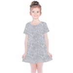 Light Grey Snake Kids  Simple Cotton Dress