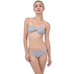 Light Grey Snake Classic Bandeau Bikini Set