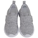 Light Grey Snake Kids  Velcro No Lace Shoes