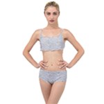 Light Grey Snake Layered Top Bikini Set