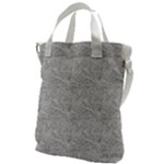 Light Grey Snake Canvas Messenger Bag