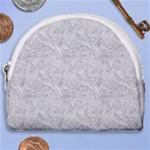 Light Grey Snake Horseshoe Style Canvas Pouch