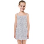 Light Grey Snake Kids  Summer Sun Dress