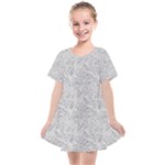 Light Grey Snake Kids  Smock Dress