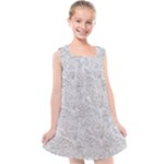 Light Grey Snake Kids  Cross Back Dress