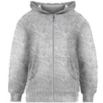 Light Grey Snake Kids  Zipper Hoodie Without Drawstring