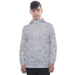 Light Grey Snake Men s Front Pocket Pullover Windbreaker
