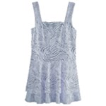 Light Grey Snake Kids  Layered Skirt Swimsuit