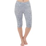 Light Grey Snake Lightweight Velour Cropped Yoga Leggings