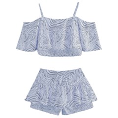 Kids  Off Shoulder Skirt Bikini 
