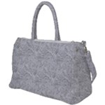 Light Grey Snake Duffel Travel Bag