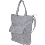Light Grey Snake Shoulder Tote Bag