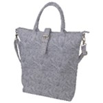 Light Grey Snake Buckle Top Tote Bag