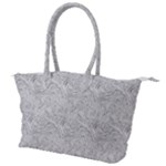 Light Grey Snake Canvas Shoulder Bag