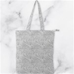 Light Grey Snake Double Zip Up Tote Bag