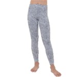 Light Grey Snake Kids  Lightweight Velour Leggings