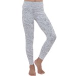 Light Grey Snake Kids  Lightweight Velour Classic Yoga Leggings