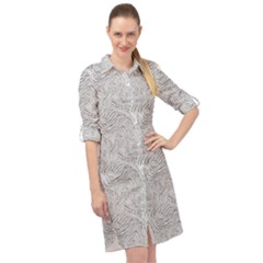 Long Sleeve Mini Shirt Dress 