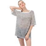 Light Grey Snake Oversized Chiffon Top