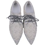 Light Grey Snake Pointed Oxford Shoes
