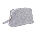 Light Grey Snake Wristlet Pouch Bag (Medium)