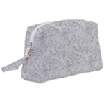 Light Grey Snake Wristlet Pouch Bag (Large)