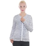Light Grey Snake Casual Zip Up Jacket