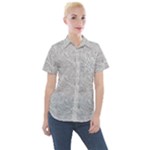 Light Grey Snake Women s Short Sleeve Pocket Shirt
