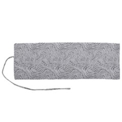 Light Grey Snake Roll Up Canvas Pencil Holder (M) from ArtsNow.com