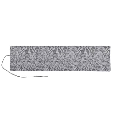Light Grey Snake Roll Up Canvas Pencil Holder (L) from ArtsNow.com