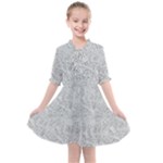 Light Grey Snake Kids  All Frills Chiffon Dress