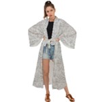 Light Grey Snake Maxi Kimono