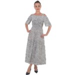 Light Grey Snake Shoulder Straps Boho Maxi Dress 