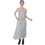 Light Grey Snake Tie Back Maxi Dress
