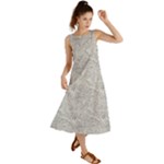 Light Grey Snake Summer Maxi Dress