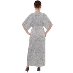 V-Neck Boho Style Maxi Dress 