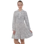 Light Grey Snake All Frills Dress