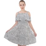 Light Grey Snake Cut Out Shoulders Dress