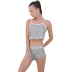 Light Grey Snake Summer Cropped Co-Ord Set