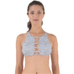 Light Grey Snake Perfectly Cut Out Bikini Top