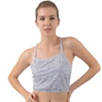 Light Grey Snake Mini Tank Bikini Top