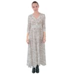 Light Grey Snake Button Up Maxi Dress