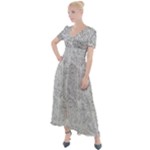 Light Grey Snake Button Up Short Sleeve Maxi Dress