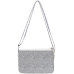 Light Grey Snake Double Gusset Crossbody Bag