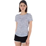 Light Grey Snake Back Cut Out Sport T-Shirt