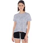 Light Grey Snake Open Back Sport T-Shirt