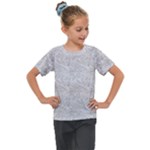 Light Grey Snake Kids  Mesh Piece T-Shirt