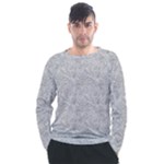 Light Grey Snake Men s Long Sleeve Raglan T-Shirt