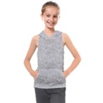 Light Grey Snake Kids  Sleeveless Hoodie